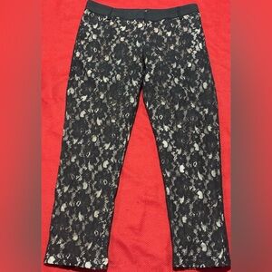 Alythea Black and Cream Lace Skinny Jeans